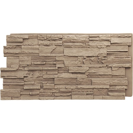 Ekena Millwork Cascade Stacked Stone, StoneWall Faux Stone Siding Panel PNU24X48CAVS